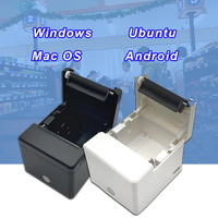 Impresora Térmica de Recibos y Códigos de Barras de Escritorio de 80 mm con Cortador Automático y Cajón de Dinero, Impresora de Facturas Inalámbrica Bluetooth