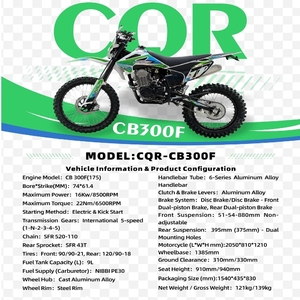 รถจักรยานยนต์แก๊ส EU GX-CQR-CB300F 300 ซีซี 4 จังหวะ ระบายความร้อนด้วยอากาศ สูบเดียว สองวาล์ว สตาร์ทเท้า/สตาร์ทไฟฟ้า ความเร็ว 80 กม./ชม. - Product Image 4