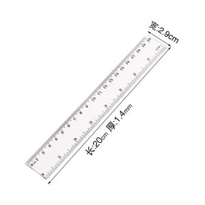 Set di Righelli in Plastica Trasparente e Colorata 15/20/30cm per Scuola, Personalizzabili con Logo OEM ODM, Jiangxi - Product Image 3