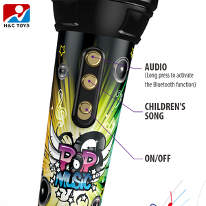 Micrô đơn Bluetooth màu đen với chức năng Bluetooth với micrô khuếch đại với chế độ âm nhạc và hiệu ứng âm thanh cổ vũ - Product Image 3