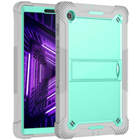 Coque robuste PC + silicone pour tablette, idéale pour le divertissement familial à domicile avec béquille intégrée pour Lenovo Tab M10 PLUS - Offre Spéciale