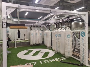 <span class=keywords><strong>Sac</strong></span> <span class=keywords><strong>de</strong></span> boxe pliable muay thai pour hommes, matériel lourd d'entraînement pour poinçonnage, 80kg, avec support <span class=keywords><strong>mural</strong></span> - Product Image 6