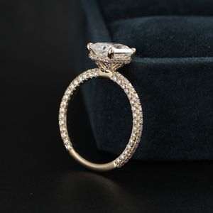 Anello Nuziale MaiYi in Oro Massiccio 18k o Platino con Moissanite Taglio Radiant da 1.2/2/3/4/5 Carati - Product Image 2