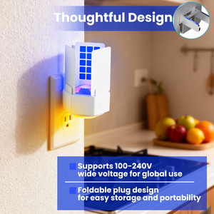 <span class=keywords><strong>Piège</strong></span> à mouches d'intérieur en gros, plaque collante 3 faces, lampe LED de bureau rechargeable USB-C, <span class=keywords><strong>piège</strong></span> à mouches et insectes volants pour usage domestique - Product Image 3