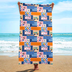 Toalla de Baño de Microfibra de Alta Calidad al por Mayor, Toalla Tipo Manta Rachels de Secado Rápido, Antiarena, para Natación, Viajes de Verano y Playa - Product Image 5