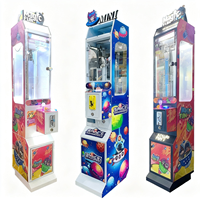 Machine à griffes professionnelle électronique à monnayeur, style mini et compact, jeu d'arcade à prix, pour attraper des peluches pour enfants, thème Space Warriors