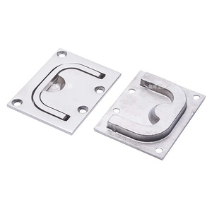 Stainless Steel Hatch Cover Handles Square Floor Clips For Marine <b>Yacht</b> Rv Deck Pull Rings Db003 - Product Image 1