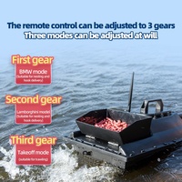Bateau à appât télécommandé sans fil 12V haute vitesse et haute puissance, positionnement GPS 99 points, matériau ABS, charge utile de 2,5 kg
