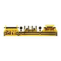 Parcours d'obstacles gonflable commercial Wolong jaune et noir avec toboggan, mur d'escalade et barrière en PVC, personnalisable pour adultes, idéal pour la location lors de carnavales en extérieur