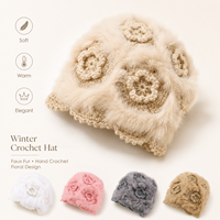 Chapeau bob en fausse fourrure de lapin pour femme, chaud et doux, style danse du lion, tricoté, effet amincissant pour le visage, pour grandes têtes, vente en gros