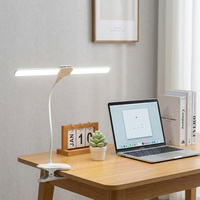 Lámpara de Escritorio LED de 4000 mAh con Clip USB C, Luz Dual con 3 Modos de Color y Atenuación Gradual para Comercio Minorista y Distribuidores