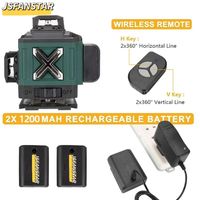 Niveau laser vert numérique 360° rotatif 16 lignes auto-nivelant OEM prix bas