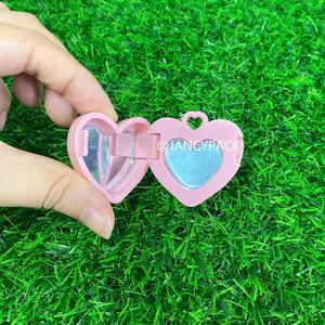 0.4g Keychain hình trái tim Lip Balm container với gương Lip Gloss Blush trang điểm Lip Cream trang điểm nhỏ gọn bột bóng mắt trường hợp - Product Image 3
