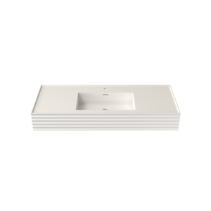 Proveedor de Lavabos Modernos para Baños de Hotel, Fabricante de Lavabos Comerciales de Pared en Blanco Mate para Lavarse las Manos - Product Image 1