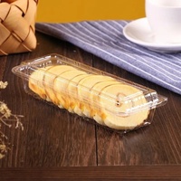 Boîte en plastique triangulaire carrée détachable pour pâtisserie alimentaire Sandwich Dessert à mâcher biscuit emballage récipient alimentaire