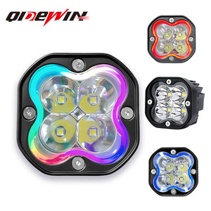 ไฟสปอร์ตไลท์ LED ออฟโรด 12V แสงสีขาว แสงรุ้ง 4-LED ลำแสงความเข้มสูงสำหรับยานพาหนะไฟฟ้าและรถจักรยานยนต์ - Product Image 4