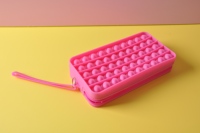 Trousse à crayons anti-Stress en Silicone, étui à bulles, en forme de cœur Pop it, rose, mignon, offre spéciale,