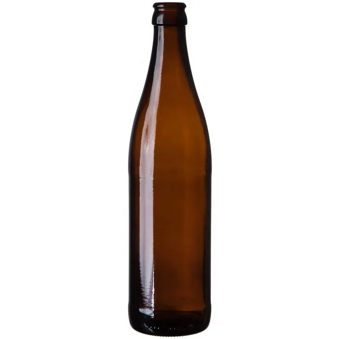 16.9 oz. (500 ml) Amber cam Vichy bira şişeleri, gözetlemek taç, 26-600