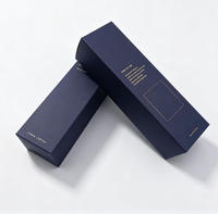 Boîte cadeau en papier pour diffuseur de parfum de luxe personnalisé, pliable, avec logo en feuille d'or