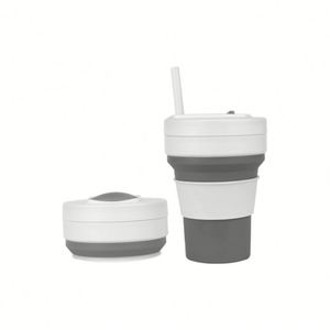 Taza de Café Plegable 2026, Novedad, con Pajita, para Exteriores, Práctica, para Eventos - Product Image 1