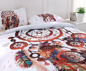 Dreamcatcher Queen Set 4PC 5D Textured Boho Bedding Hypoallergenic Cover Sheet Taies d'oreiller Taille USA - Product Image 2