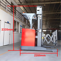 Chariot élévateur électrique 3M 1,5t 2t 3300lbs, transpalette autoportant à portique, transpalette autochargeur à batterie pour la manutention de matériaux en entrepôt CE