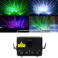 Proyector Láser Profesional a Prueba de Agua con Efecto de Animación 3D, Luz Láser para Fiestas, Discotecas, Escenarios, Bodas, Teatro, Club Nocturno, DJ