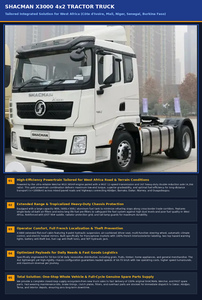 Camion tracteur SHACMAN X3000 4x2, 385 CV, moteur Weichai, transmission automatique, nouveau tracteur routier lourd, tête de remorque pour la logistique - Product Image 5