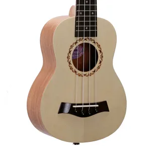 Alta qualidade fornecedor 4 Nylon cordas preço por atacado corpo liso mini guitarra 21 polegadas ukulele para crianças crianças brincam