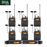 Système de monitoring intra-auriculaire sans fil BHA IEM2050 6 bodypacks pour la scène, connecteur XLR, garantie usine 12 ans, OEM ODM disponible