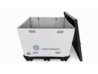 Caisse de palette en plastique robuste et étanche 1200x1000x940mm, conteneur de palette en plastique PP, caisse de palette en plastique pour le stockage logistique