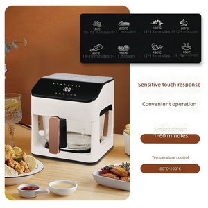 <span class=keywords><strong>Friteuse</strong></span> à air transparente entièrement vitrée avec thermostat intelligent, sans huile, automatique et électrique - Product Image 3