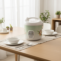Cuisinière à riz multifonctionnelle de taille familiale pour la maison et l'hôtel, 1,1-2 L, en acier inoxydable, revêtement antiadhésif, écologique, portable, cuisson rapide