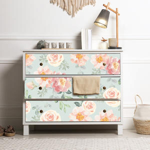 5 pièces peler et coller des autocollants d'escalier floraux, décalcomanies de contremarches d'escalier en vinyle auto-adhésives, décor de peintures murales d'escalier - Product Image 5