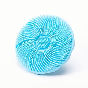 Brosse de nettoyage et de massage en silicone manuelle pour bébé avec shampoing – Ensemble de salle de bain - Product Image 4