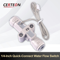 Capteur compact en plastique 1/4" pour machine à eau et station de thé interrupteur de débit d'eau