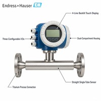 Medidor de Flujo Másico Coriolis de Tubo Recto Endress+Hauser Proline Promass I 300 8I3B, Viscosímetro de Titanio DN8-80