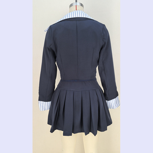 Canale 2025 primavera autunno <span class=keywords><strong>Set</strong></span> abito moda donna giacca corta Casual abbinata a vita alta Mini gonna plissettata - Product Image 3