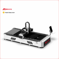 Machine de découpe laser fibre optique pour métaux, type portique, commande Cypcut, haute précision, refroidissement par eau pour la découpe industrielle des métaux