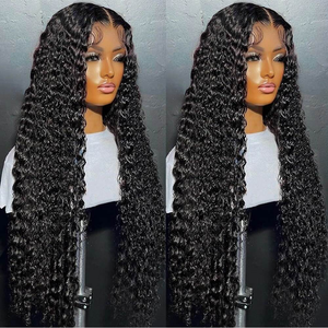 Perruque en cheveux humains bouclés ondulés, prête à porter, pré-épilée, 200% de densité, pré-coupée, frontale HD 13x6, sans colle, pour femmes - Product Image 1