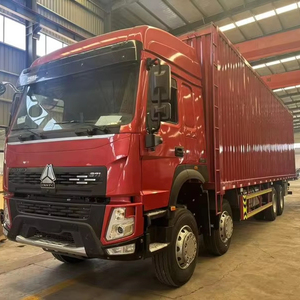 Nieuwe HICA HOWO 8x4 diesel zware vrachtwagen in rode kleur voor logistiek en <span class=keywords><strong>transport</strong></span> over lange afstanden - Product Image 1