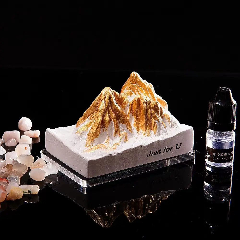 Personalizado gesso montanha artesanato Dragon Ocean Fragrance Casa Aromaterapia expandindo pedra ambientador perfume sólido