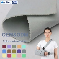 Tissu en mousse laminée polyester respirant en velours doux, rembourrage en éponge brossée 3 couches pour attelles de poignet garçons et filles avec fermeture auto-agrippante