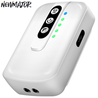 NEWMAJOR Pompe à oxygène rechargeable en plastique pour la pêche, 3L/min, charge USB, autonomie de 25H/40H, écologique, pour réservoir d'appâts vivants de 30-100L