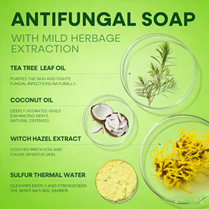 Jabón en Barra <span class=keywords><strong>de</strong></span> Aceite <span class=keywords><strong>de</strong></span> Árbol <span class=keywords><strong>de</strong></span> Té Vegano Natural <span class=keywords><strong>al</strong></span> <span class=keywords><strong>por</strong></span> <span class=keywords><strong>Mayor</strong></span>, Jabón Facial Herbal Antifúngico <span class=keywords><strong>de</strong></span> Limpieza Profunda, Control <span class=keywords><strong>de</strong></span> Acné y Espinillas, Nueva Fórmula - Product Image 4