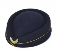 Ecowalson azafata señora gorra boina sombrero recepción ceremonial sombreros Snare Drum B británico puesta en escena sombrero