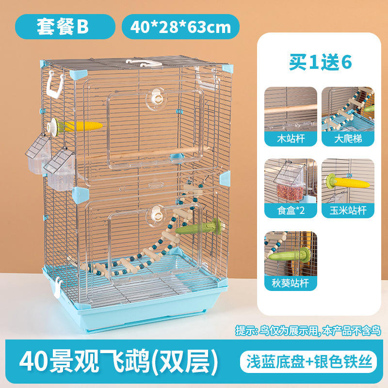 Landscape flying parrot package double b (blue)