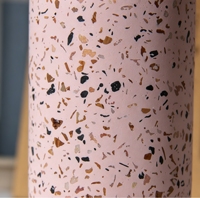 Pot à bougie en céramique vide à texture terrazzo, récipient en porcelaine multicolore pour la fabrication de bougies parfumées, décoration de table à la maison, cadeau
