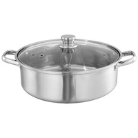 Nouvelle Arrivée 2026 – Ensemble de 3 Ustensiles de Cuisine Antiadhésifs en Acier Inoxydable – Batteries de Cuisine et Chauffe-Plats pour Hot Pot