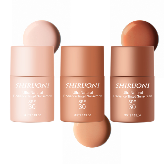 Private Label Tinted Sunscreen Spf 30 Moisturizing All-In-One UVA UVB Mineral Sunscreen for All Skin Type